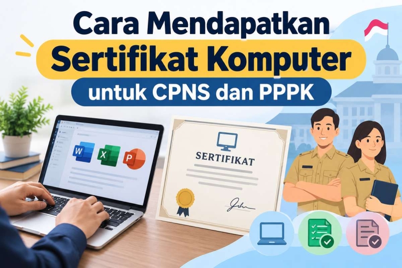 12 Cara Mendapatkan Sertifikat Komputer untuk CPNS dan PPPK